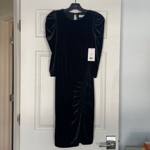 NWT. LBD Bailey 44. XS. Velvet Black Dress